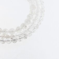 Crackle Quartz/Ice Flake Quartz, Natural, Heated, Round Bead, Transparent White, 37-39 cm/strand, 6, 8, 10, 12 mm Crackle Quartz/Ice Flake Quartz, Natural, Heated, Round Bead, Transparent White, 37-39 cm/strand, 6, 8, 10, 12 mm