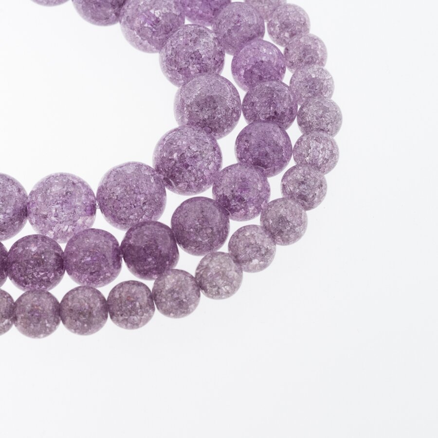 Kraklē kvarcas, regeneruotas sintetinis, dažytas, apvali forma, #H12 violetinė spalva, 37-39 cm/gija, 6, 8, 10, 12 mm Kraklē kvarcas, regeneruotas sintetinis, dažytas, apvali forma, #H12 violetinė spalva, 37-39 cm/gija, 6, 8, 10, 12 mm