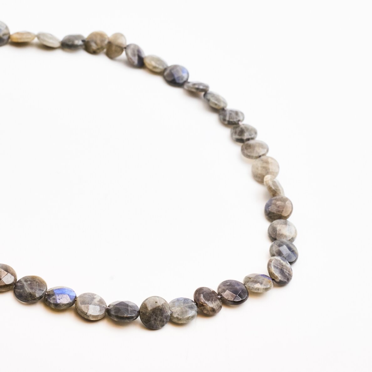 Labradoritas , 10 mm, 37-39 cm/gija