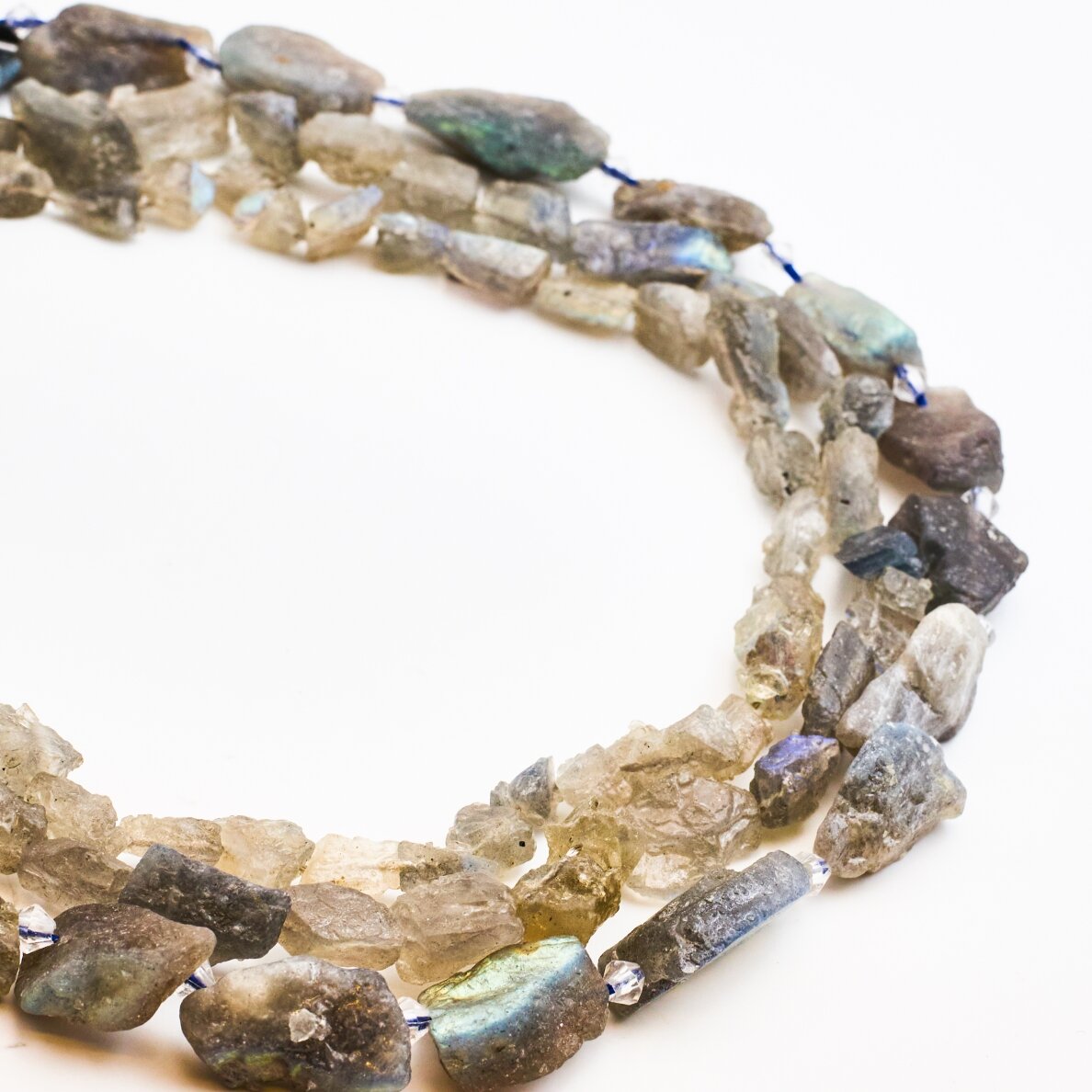 Labradorite, natural, AB quality, piece shape, 37-39 cm/strand, About 7-10x9-18 mm Labradorite, natural, AB quality, piece shape, 37-39 cm/strand, About 7-10x9-18 mm