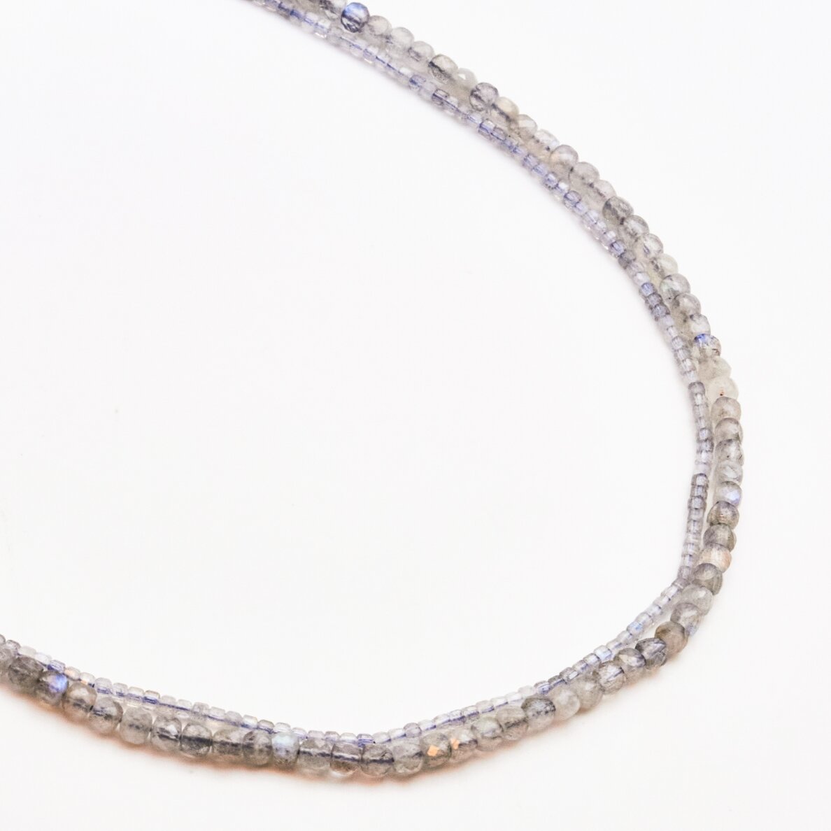 Labradorite, natural, B quality, faceted, cube bead, 37-39 cm/string, 2 mm