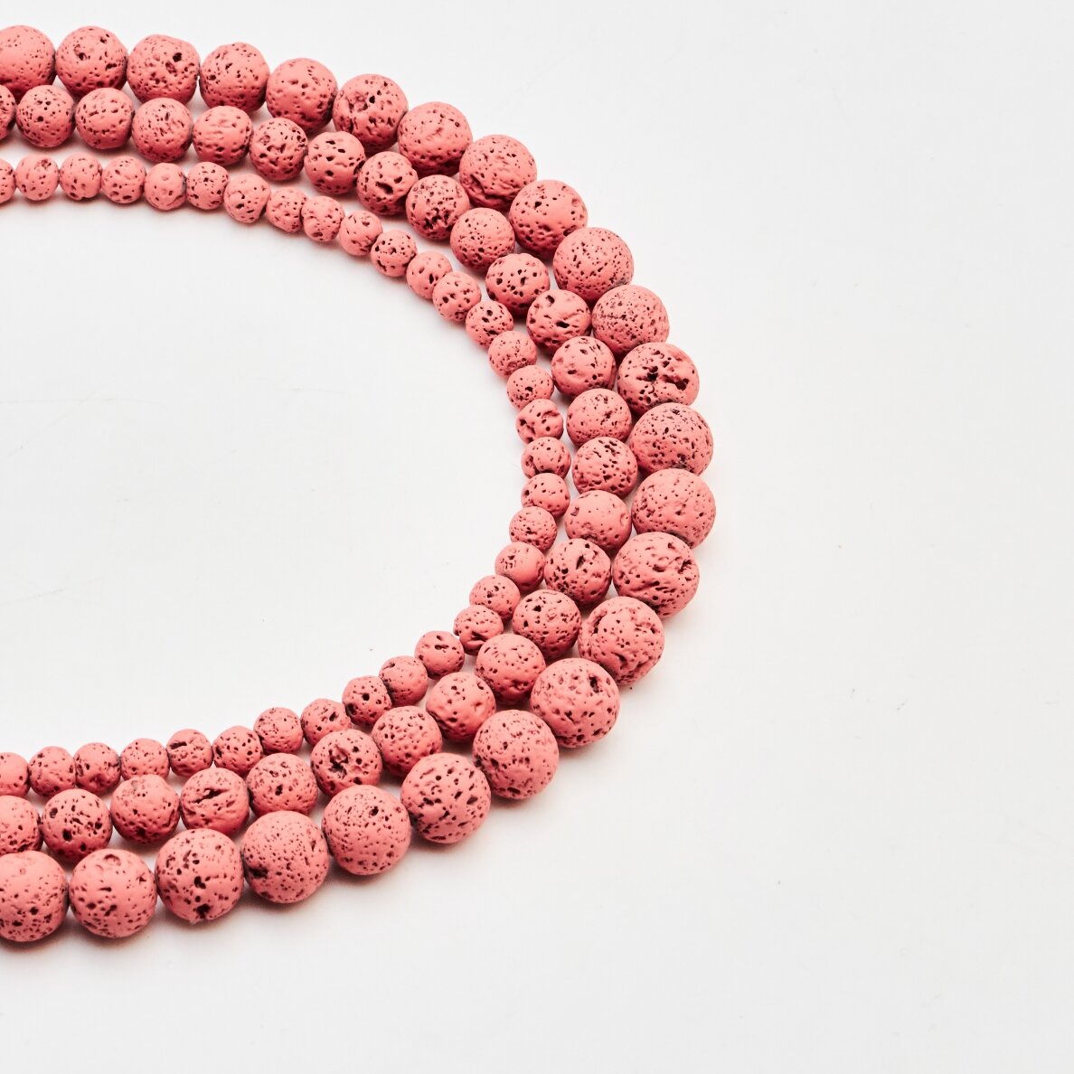 Lava Rock, Natural, AB Grade, Resin Coated, Round Bead, #30, 37-39 cm/strand, 4 mm Lava Rock, Natural, AB Grade, Resin Coated, Round Bead, #30, 37-39 cm/strand, 4 mm