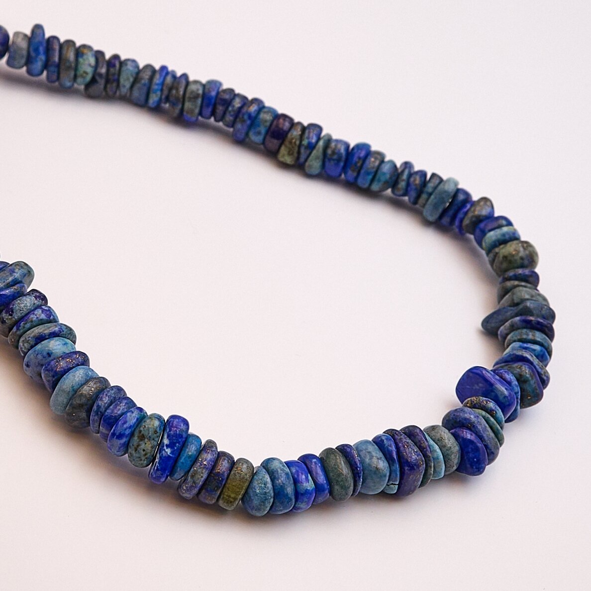 Lapis Lazuli, 37–39 cm/strand, approx. 8x10–12x18 mm