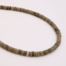 Labradoritas, natūralus, AB kokybė, abacus rondelės forma, 37-39 cm/gija, 2x6 mm Labradoritas, natūralus, AB kokybė, abacus rondelės forma, 37-39 cm/gija, 2x6 mm
