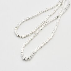 Lava, nat_rali, galvanizuota, kubo forma, sidabro spalva, 37-39 cm/gija, apie 4 mm