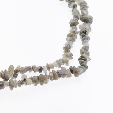 Labradorite, Natural, B Grade, Chip Bead, Grey, 80-83 cm/strand, about 5-8 mm