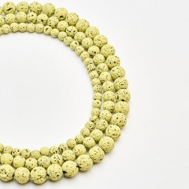 Lava, natūrali, AB kokybė, padengta epoksidine derva, apvali forma, #06, 37-39 cm/gija, 4 mm Lava, natūrali, AB kokybė, padengta epoksidine derva, apvali forma, #06, 37-39 cm/gija, 4 mm
