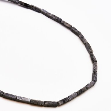 Larvikite, 4x13 mm,  37-39 cm/strand