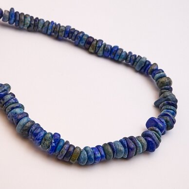 Lazuritas, 37-39 cm/gija, apie 8x10-12x18 mm