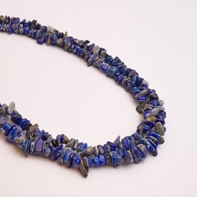 Lapis Lazuli, Natural, B Grade, Chip Bead, Blue, 80-83 cm/strand, about 5-8, 8-12 mm