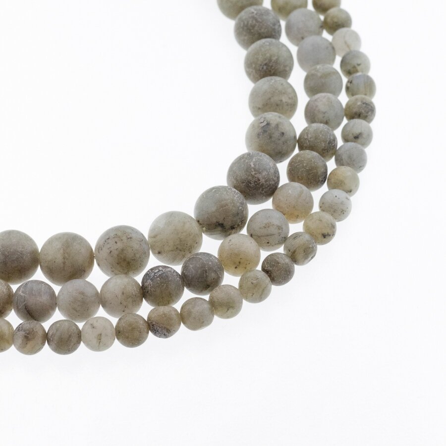 Labradorite, Natural, D Grade, Matte Round Bead, Grey, 37-39 cm/strand, 4, 6, 8, 10, 12 mm Labradorite, Natural, D Grade, Matte Round Bead, Grey, 37-39 cm/strand, 4, 6, 8, 10, 12 mm