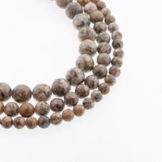 Maifan Stone, Natural, Round Bead, Beige, 37-39 cm/strand, 4, 6, 8, 10, 12 mm