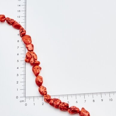 Magnezitas, Nestandartinė forma, Oranžinė, 37-40 cm/gija, storis iki 5mm