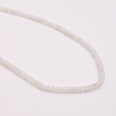 Mėnulio akmuo, 5x3 mm, apie 39-40 cm/gija