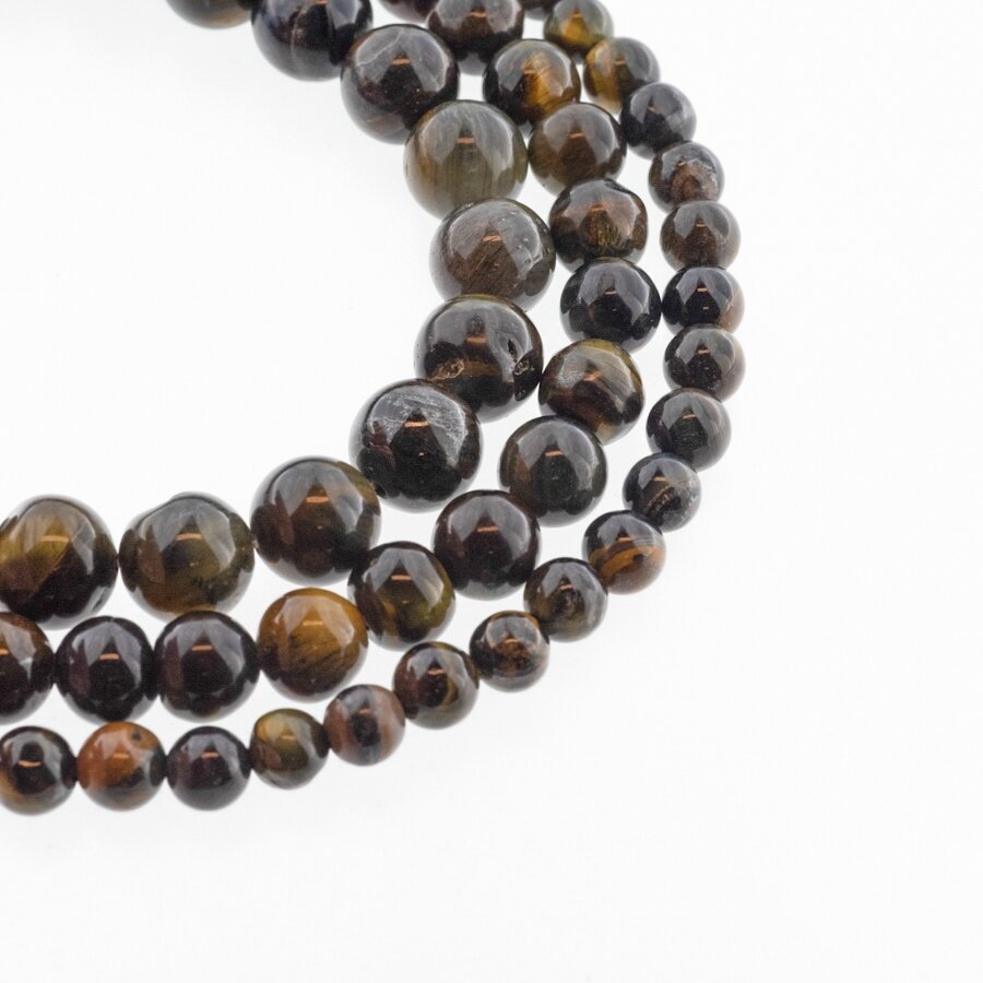 Blue Tigereye, Natural, B Grade, Round Bead, Blue-Brown, 37-39 cm/strand, 4 mm Blue Tigereye, Natural, B Grade, Round Bead, Blue-Brown, 37-39 cm/strand, 4 mm