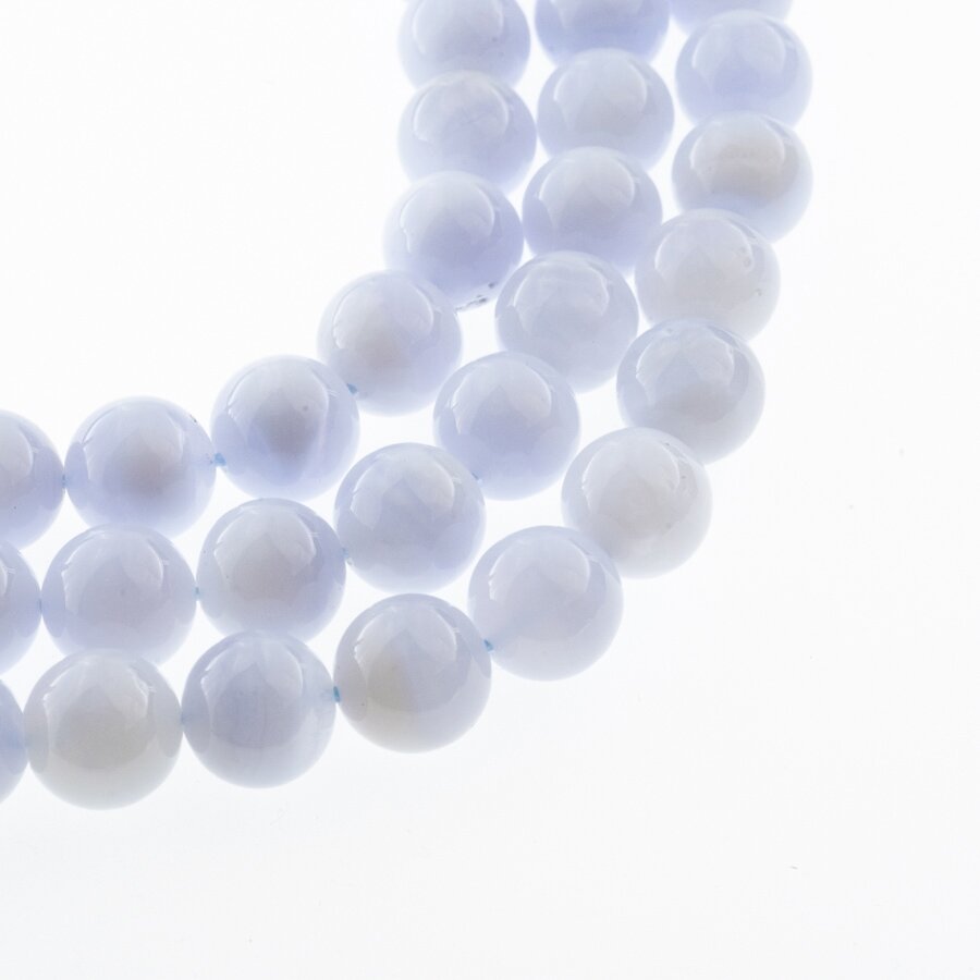 Blue Lace Agate, Natural, B Grade, Round Bead, 37-39 cm/strand, 6, 10 mm Blue Lace Agate, Natural, B Grade, Round Bead, 37-39 cm/strand, 6, 10 mm