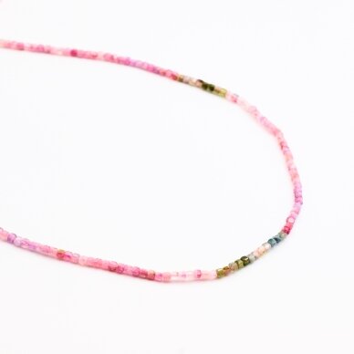 Multicolor Tourmaline, natural, C quality, faceted, cube bead, 37-39 cm/string, 2 mm Multicolor Tourmaline, natural, C quality, faceted, cube bead, 37-39 cm/string, 2 mm