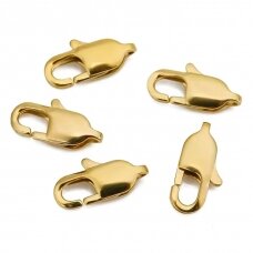 Stainless steel, gold-plated twice, 11m-5pcs