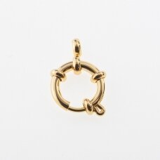 Stainless steel, gold-plated twice, 16mm-5pcs