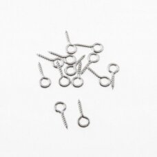 Stainless steel, 1x8x4mm-100pcs