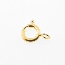 Stainless steel, gold-plated twice, 8mm-5pcs