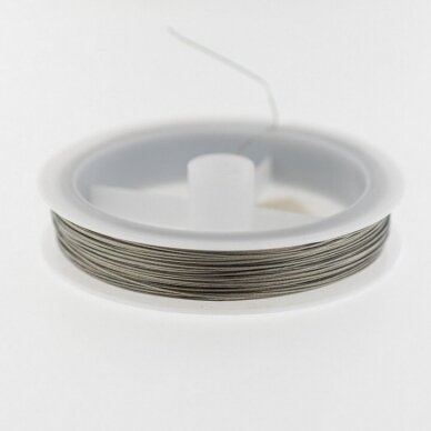Nerūdijančio plieno troselis, apie 45 metrų/ritė, 0.45 mm Nerūdijančio plieno troselis, apie 45 metrų/ritė, 0.45 mm