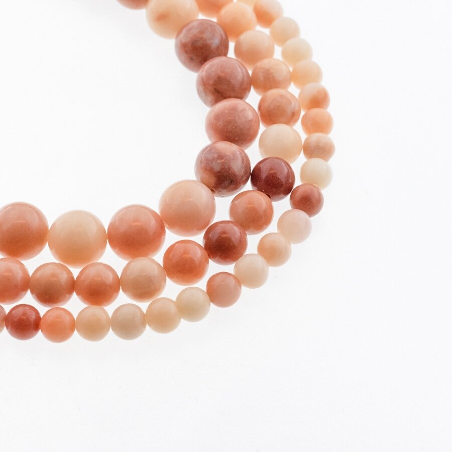 Opaque Pink Aventurine, Natural, A Grade, Round Bead, 37-39 cm/strand, 4, 6, 8, 10, 12 mm Opaque Pink Aventurine, Natural, A Grade, Round Bead, 37-39 cm/strand, 4, 6, 8, 10, 12 mm