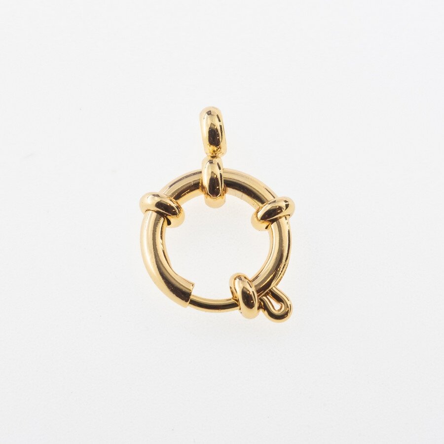 Stainless steel, gold-plated twice, 16mm-5pcs