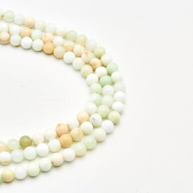 Peruvian Green Opal, Natural, C Grade, Round Bead, 37-39 cm/strand, 6, 8, 10, 12 mm Peruvian Green Opal, Natural, C Grade, Round Bead, 37-39 cm/strand, 6, 8, 10, 12 mm