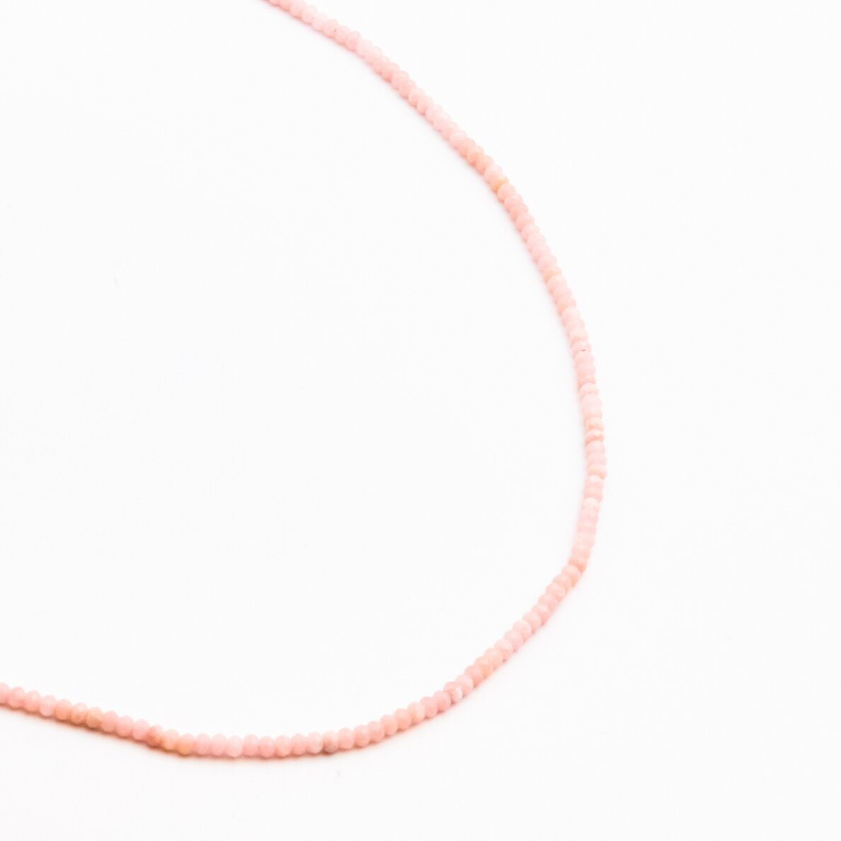 Pink Opal, natural, B quality, faceted, abacus rondelle bead, 37-39 cm/string, 3x2 mm Pink Opal, natural, B quality, faceted, abacus rondelle bead, 37-39 cm/string, 3x2 mm