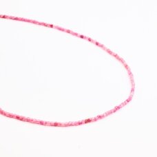 Pink Tourmaline, natural, B quality, faceted, cube bead, 37-39 cm/string, 2 mm Pink Tourmaline, natural, B quality, faceted, cube bead, 37-39 cm/string, 2 mm