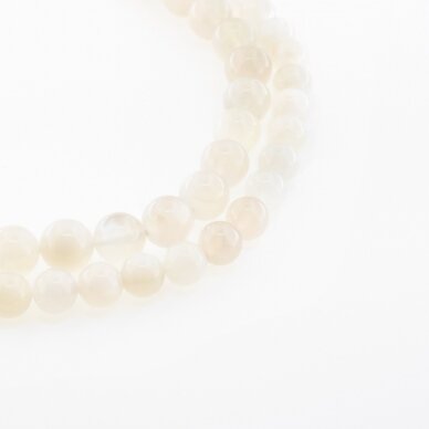 Grey Moonstone, Natural, B Grade, Round Bead, 37-39 cm/strand, 8, 10 mm Grey Moonstone, Natural, B Grade, Round Bead, 37-39 cm/strand, 8, 10 mm