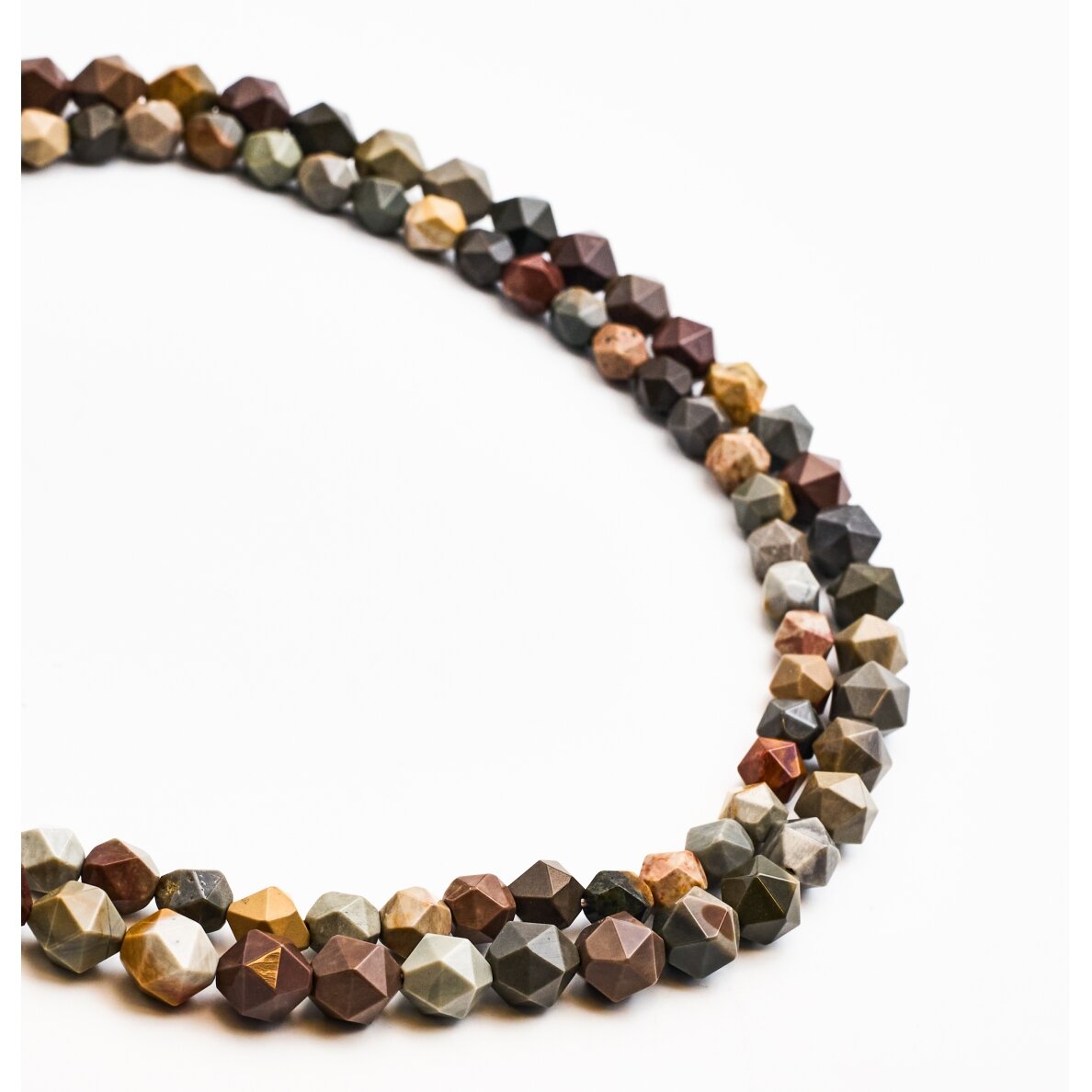 Polychrome Jasper, 8 mm, 37-39 cm/strand Polychrome Jasper, 8 mm, 37-39 cm/strand