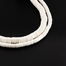 Polymer Clay, Heishi Rondelle Bead, #A06, about 38-40 cm/strand, 4x1, 6x1, 8x1 mm