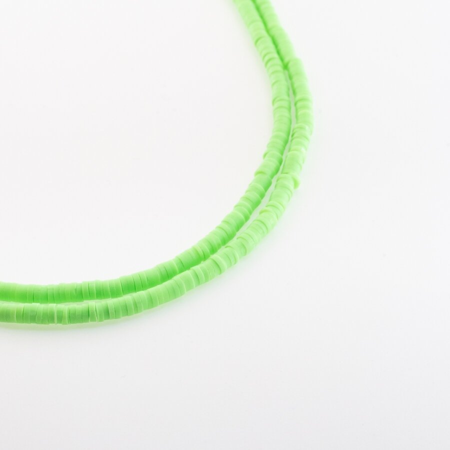 Polymer Clay, Heishi Rondelle Bead, #A08, about 38-40 cm/strand, 4x1, 6x1, 8x1 mm Polymer Clay, Heishi Rondelle Bead, #A08, about 38-40 cm/strand, 4x1, 6x1, 8x1 mm