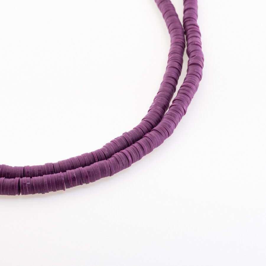 Polymer Clay, Heishi Rondelle Bead, #A15, about 38-40 cm/strand, 4x1, 6x1, 8x1 mm Polymer Clay, Heishi Rondelle Bead, #A15, about 38-40 cm/strand, 4x1, 6x1, 8x1 mm