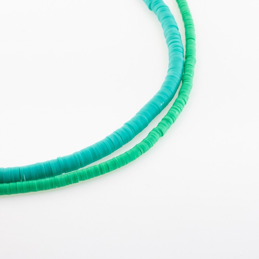 Polymer Clay, Heishi Rondelle Bead, #A16, about 38-40 cm/strand, 4x1, 6x1, 8x1 mm Polymer Clay, Heishi Rondelle Bead, #A16, about 38-40 cm/strand, 4x1, 6x1, 8x1 mm