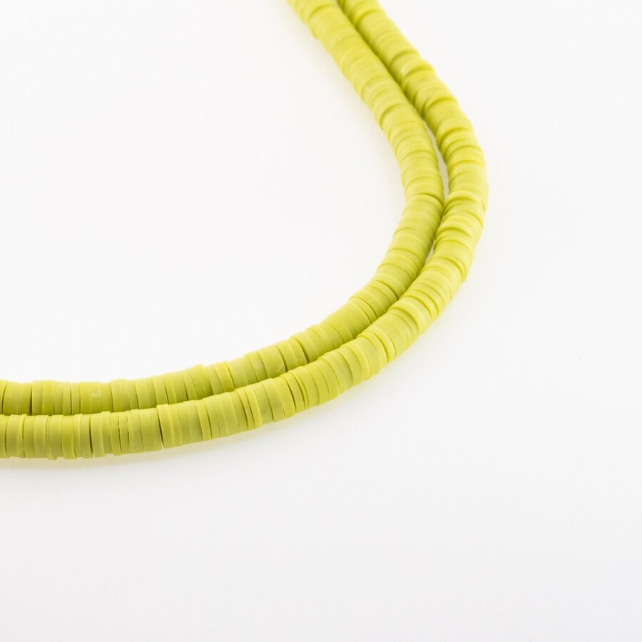 Polymer Clay, Heishi Rondelle Bead, #A20, about 38-40 cm/strand, 4x1, 6x1, 8x1 mm Polymer Clay, Heishi Rondelle Bead, #A20, about 38-40 cm/strand, 4x1, 6x1, 8x1 mm