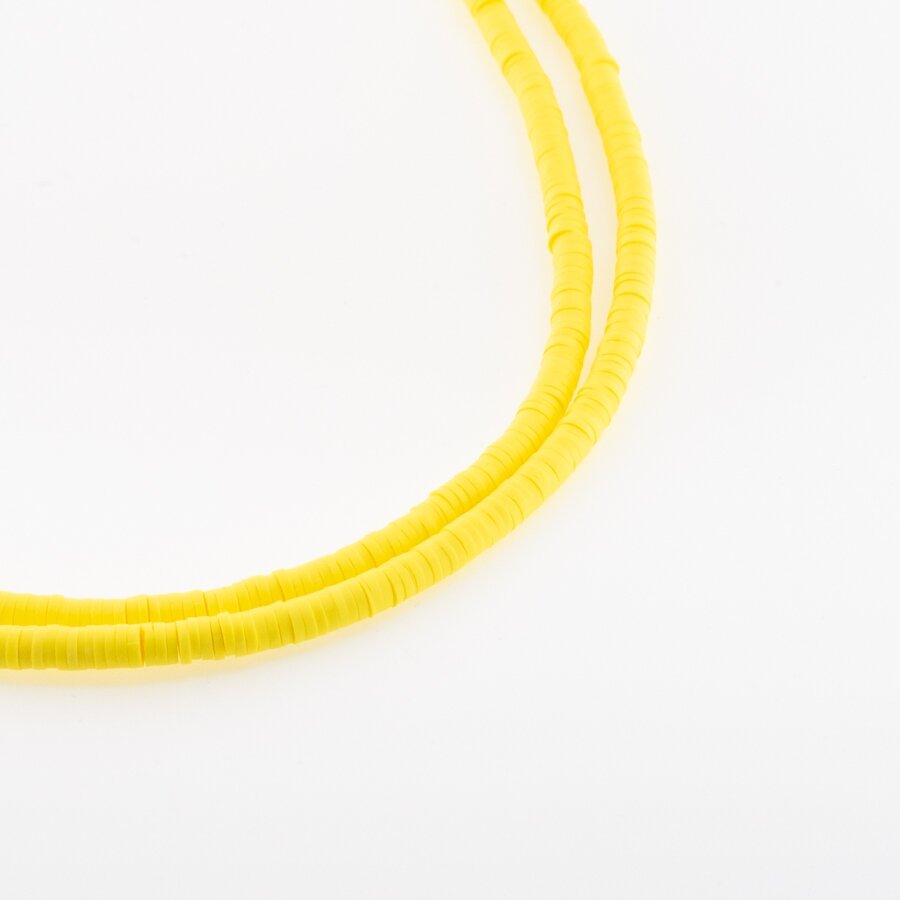 Polymer Clay, Heishi Rondelle Bead, #A34, about 38-40 cm/strand, 4x1, 6x1, 8x1 mm Polymer Clay, Heishi Rondelle Bead, #A34, about 38-40 cm/strand, 4x1, 6x1, 8x1 mm