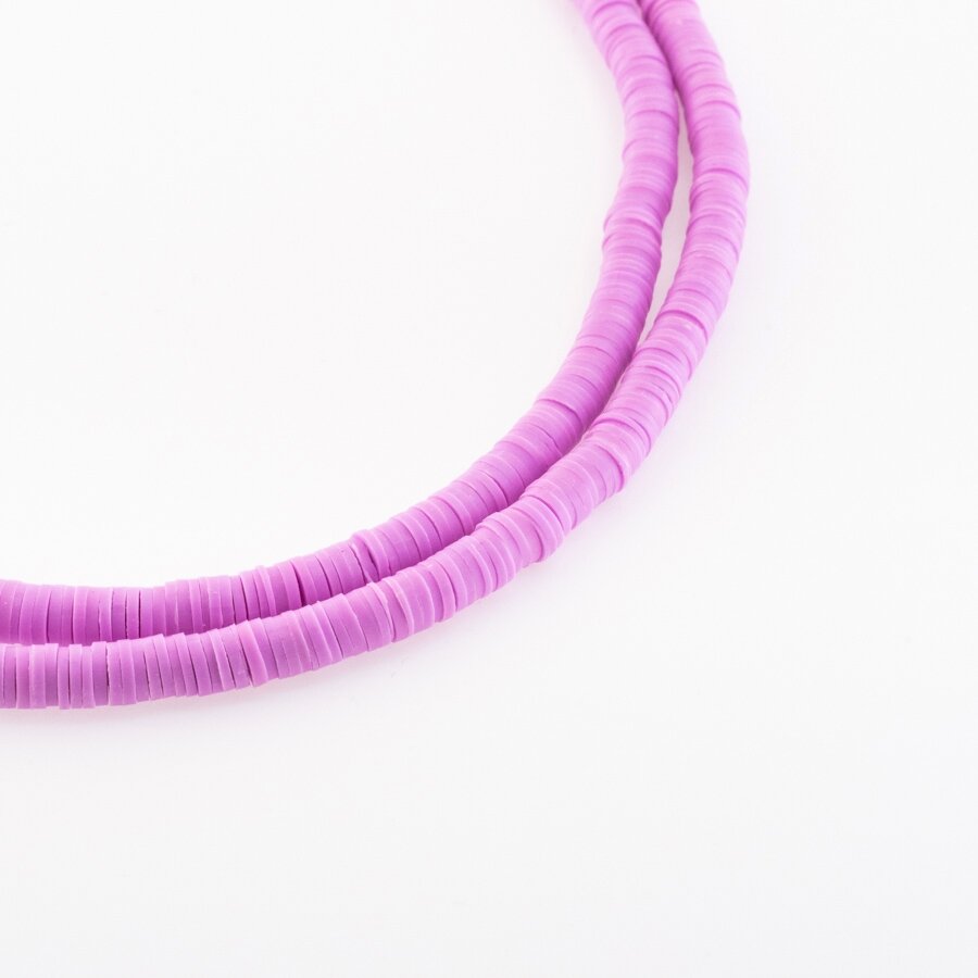 Polymer Clay, Heishi Rondelle Bead, #A40, about 38-40 cm/strand, 4x1, 6x1, 8x1 mm Polymer Clay, Heishi Rondelle Bead, #A40, about 38-40 cm/strand, 4x1, 6x1, 8x1 mm