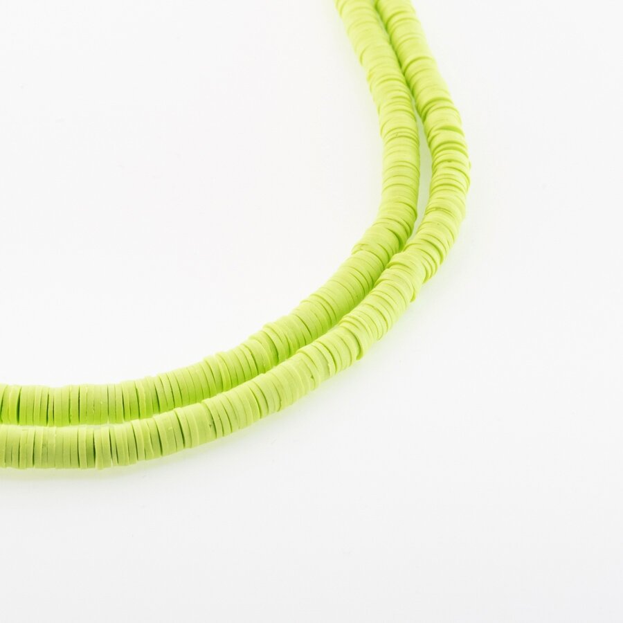 Polymer Clay, Heishi Rondelle Bead, #A42, about 38-40 cm/strand, 4x1, 6x1, 8x1 mm Polymer Clay, Heishi Rondelle Bead, #A42, about 38-40 cm/strand, 4x1, 6x1, 8x1 mm