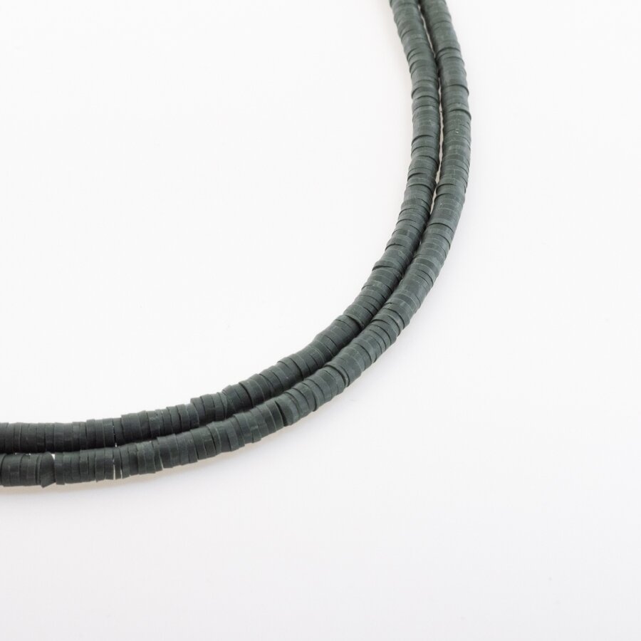 Polymer Clay, Heishi Rondelle Bead, #A48, about 38-40 cm/strand, 4x1, 6x1, 8x1 mm Polymer Clay, Heishi Rondelle Bead, #A48, about 38-40 cm/strand, 4x1, 6x1, 8x1 mm