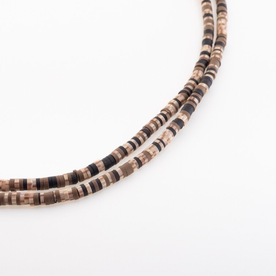 Polymer Clay, Heishi Rondelle Bead, #B16, about 38-40 cm/strand, 4x1, 6x1, 8x1 mm Polymer Clay, Heishi Rondelle Bead, #B16, about 38-40 cm/strand, 4x1, 6x1, 8x1 mm
