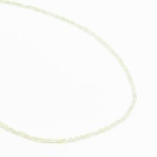 Prehnite, natural, A quality, faceted, cube bead, 37-39 cm/string, 2 mm