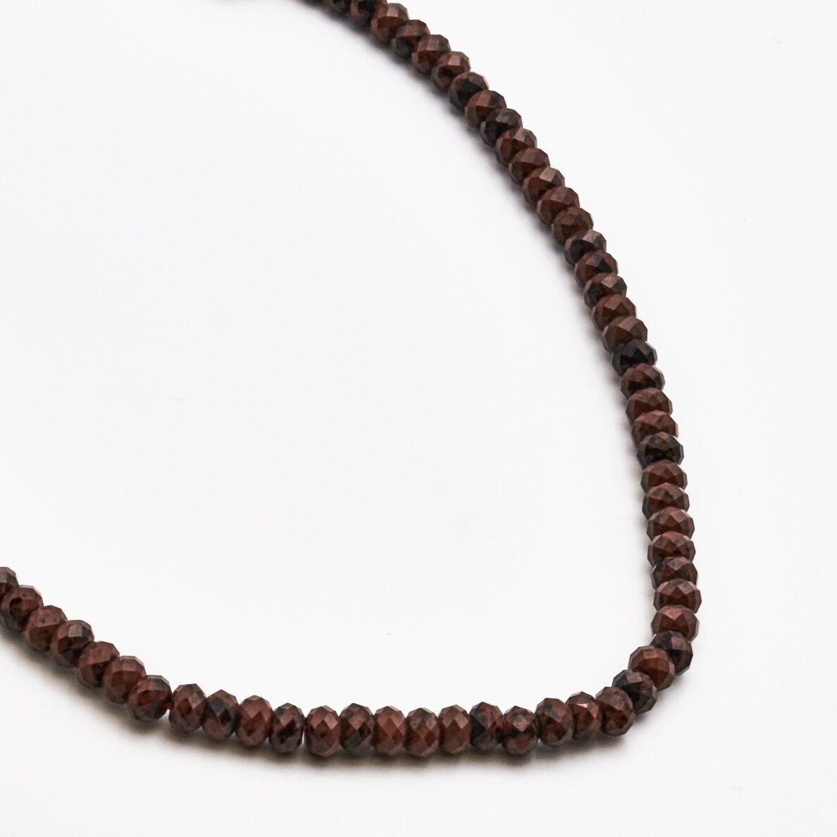 Mahogany Obsidian, 6x4 mm,  37-39 cm/strand