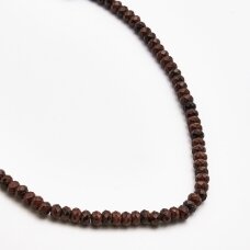 Mahogany Obsidian, 6x4 mm,  37-39 cm/strand