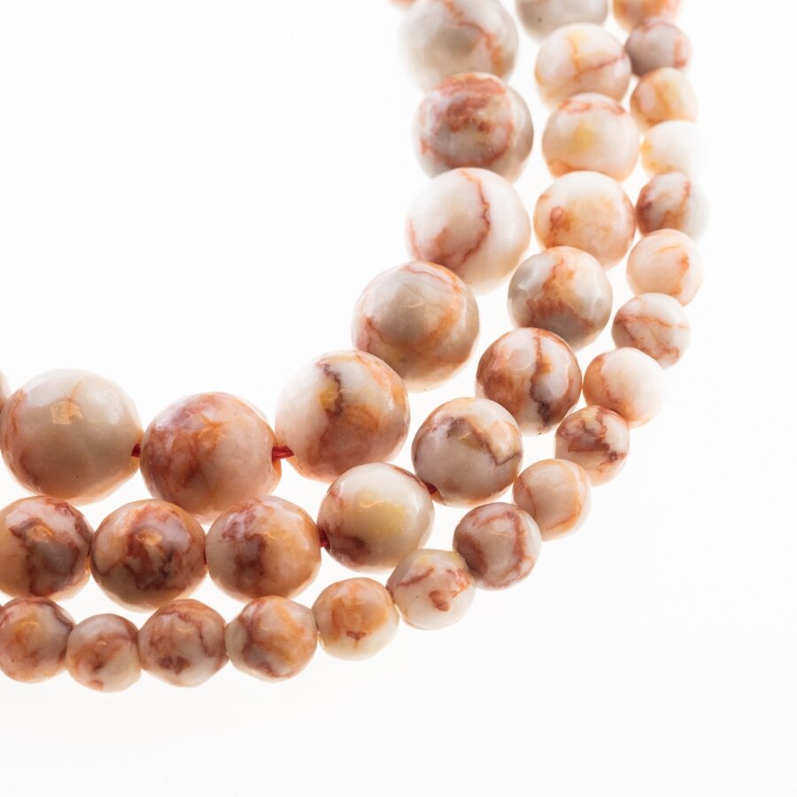 Redline Marble/Red Veined Stone, Natural, AB Grade, Faceted Round Bead, 37-39 cm/strand, 4, 6, 8, 10, 12 mm Redline Marble/Red Veined Stone, Natural, AB Grade, Faceted Round Bead, 37-39 cm/strand, 4, 6, 8, 10, 12 mm