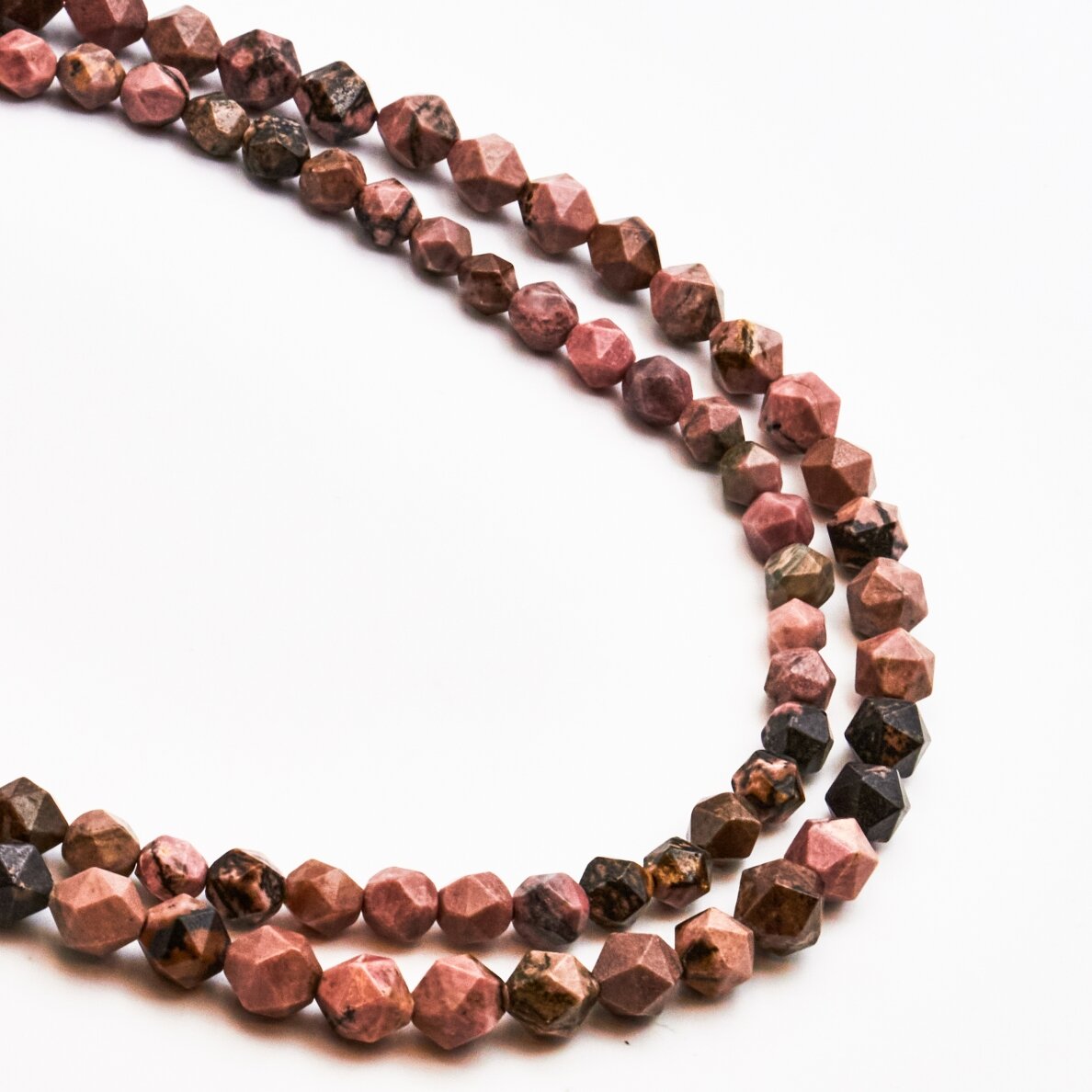 Rodonitas, 6 mm, 37-39 cm/gija Rodonitas, 6 mm, 37-39 cm/gija