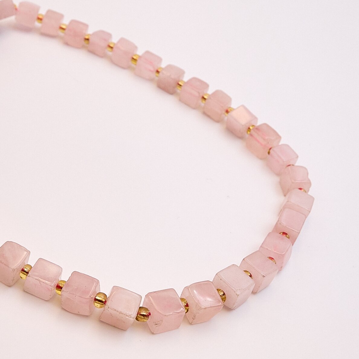 Rose Quartz, 8 mm, about 39–40 cm/strand