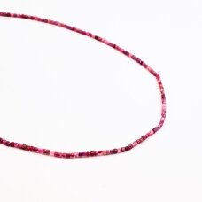 Rose Tourmaline, natural, B quality, faceted, cube bead, 37-39 cm/string, 2 mm Rose Tourmaline, natural, B quality, faceted, cube bead, 37-39 cm/string, 2 mm